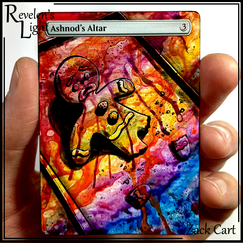 Ashnod's Altar Alter - Shrek Ginger Bread Man - Mtg Altered Art - Magic the Gathering Alternate Art Card