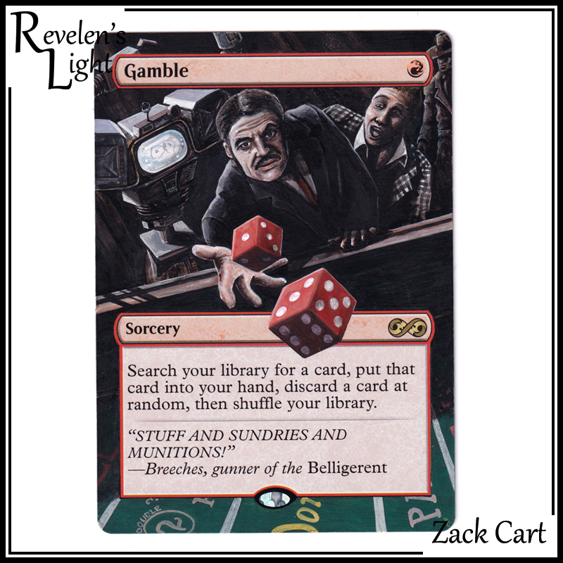 Gamble Alter - Mtg Altered Art - Magic the Gathering - Mr. Ceo Fallout