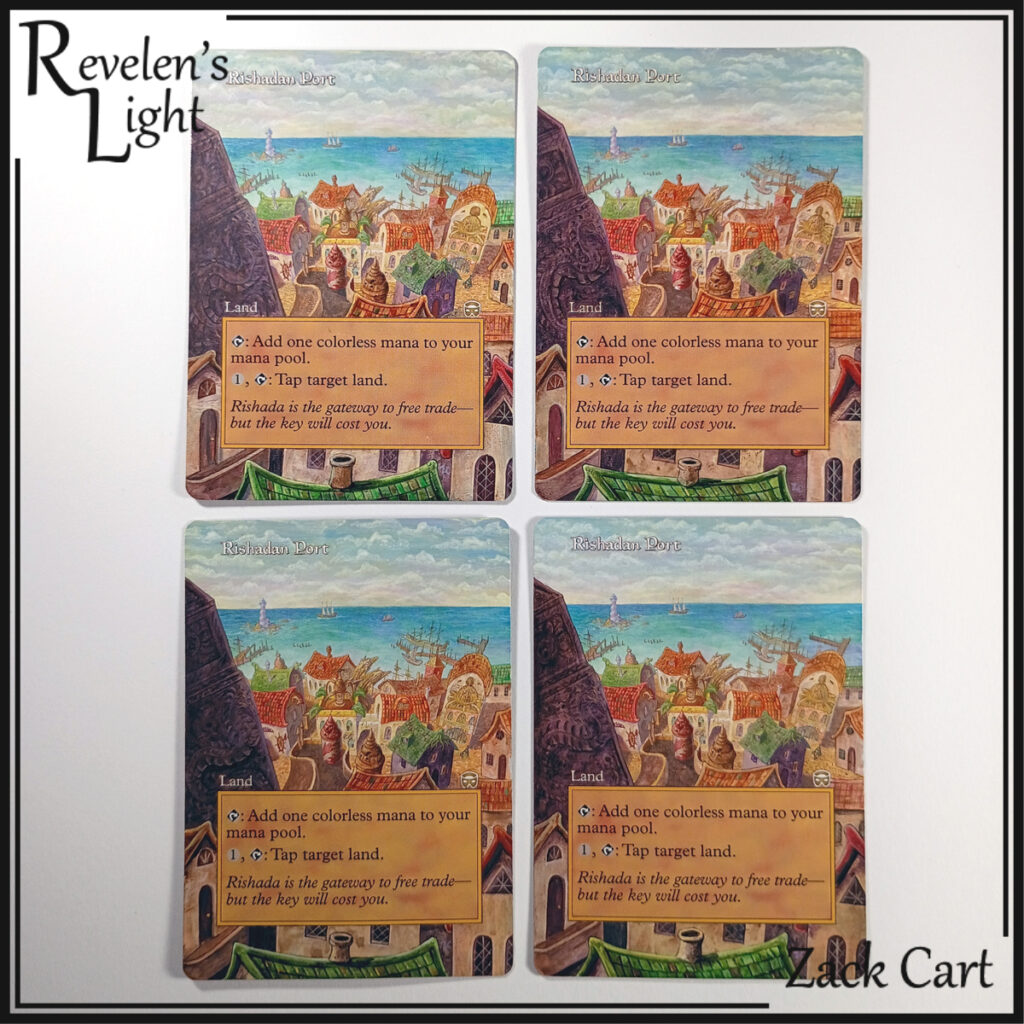 Rishadan Port MTG ALters. Altered Art Playset with Border Extensions